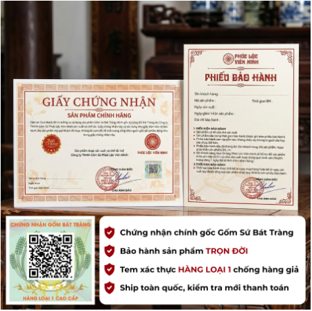 Đồ thờ gốm sứ B&aacute;t Tr&agrave;ng cao cấp từ Gốm Sứ Ph&uacute;c Lộc Vi&ecirc;n Minh - Ảnh 2.