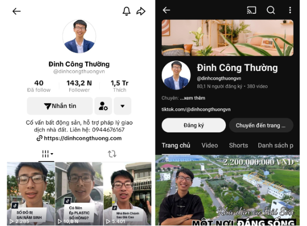 TikToker Đinh C&ocirc;ng Thường: Cuộc chiến với sự minh bạch của thị trường bất động sản- Ảnh 1.