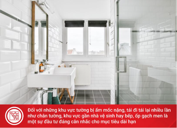 Tường nh&agrave; bị ẩm mốc: N&ecirc;n sơn lại, ốp gạch hay nhựa? - Ảnh 3.