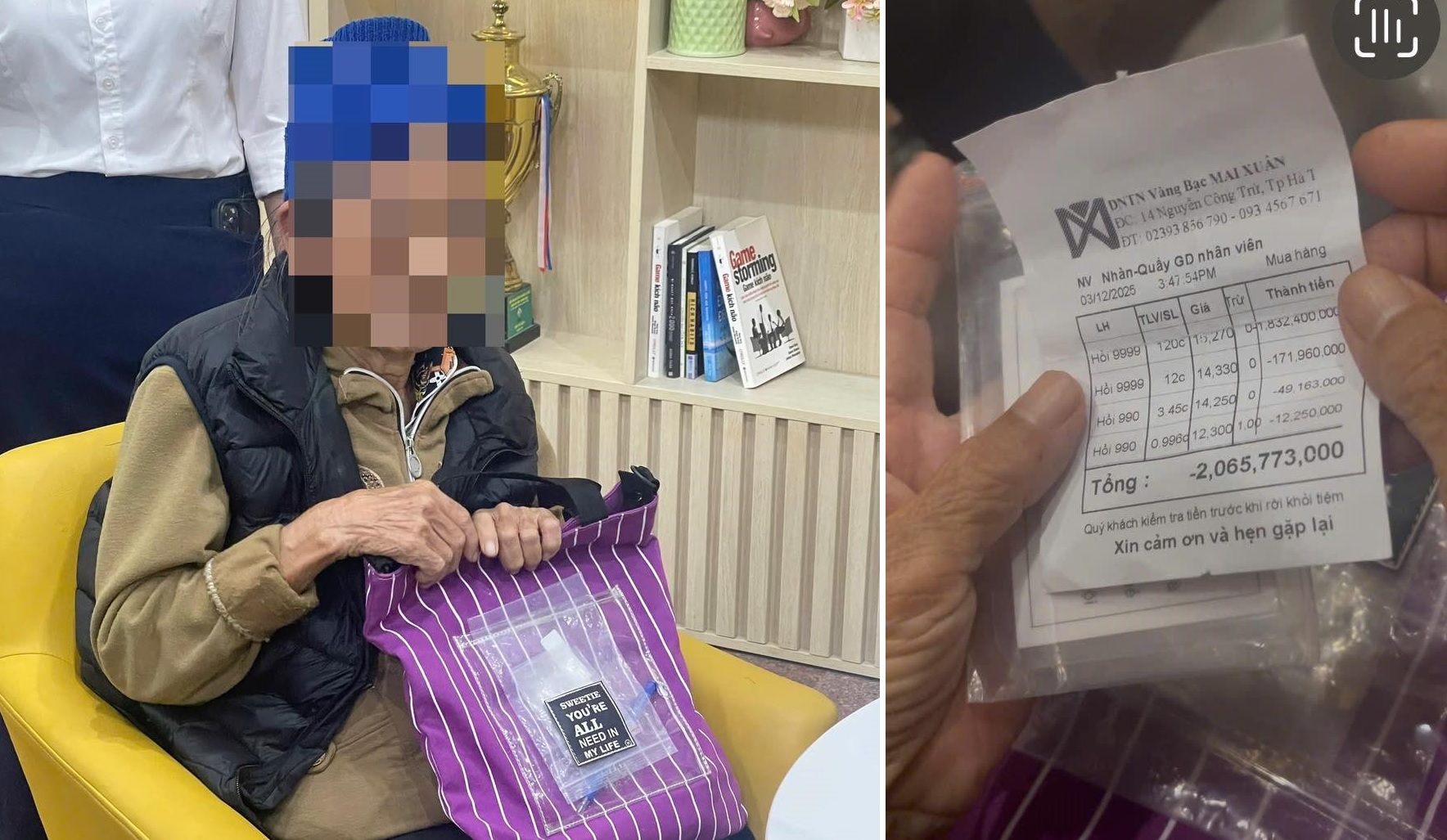 Cụ bà 80 tuổi ở Hà Tĩnh bán vàng cứu con trai: Nỗi đau từ lừa đảo qua điện thọai - Ảnh 1.