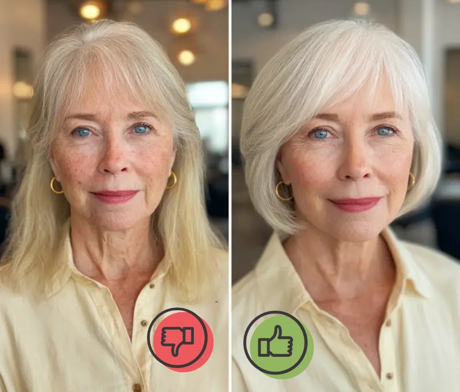 Cách chăm sóc tóc bạc cho phụ nữ trung niên: Làm sao để luôn bóng đẹp và không khô xơ, ngả vàng?- Ảnh 10. Cách chăm sóc tóc bạc cho phụ nữ trung niên: Làm sao để luôn bóng đẹp và không khô xơ, ngả vàng?- Ảnh 10.