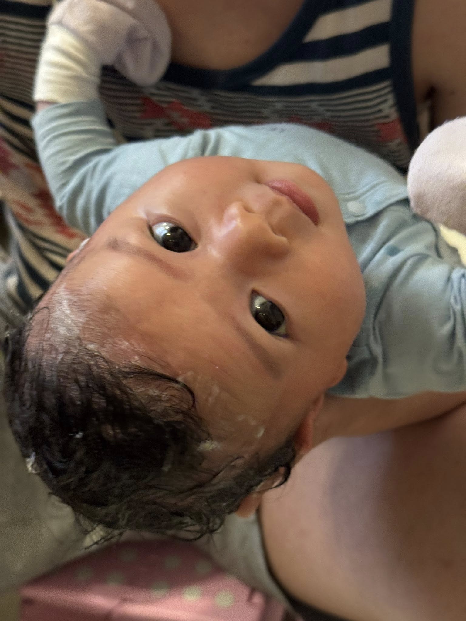 Mẹ bỉm Đặng Tiểu Tô Sa khoe chồng chăm con cực khéo: Lần đầu làm bố nhưng tắm cho bé sơ sinh cực "mát tay”- Ảnh 4. Mẹ bỉm Đặng Tiểu Tô Sa khoe chồng chăm con cực khéo: Lần đầu làm bố nhưng tắm cho bé sơ sinh cực "mát tay”- Ảnh 4.