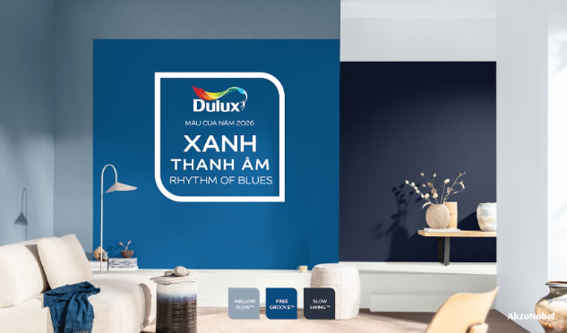 Xanh Thanh Âm – Màu Dulux của Năm 2026: Bộ ba sắc xanh đánh thức nhịp điệu cuộc sống - Ảnh 1. Xanh Thanh Âm – Màu Dulux của Năm 2026: Bộ ba sắc xanh đánh thức nhịp điệu cuộc sống - Ảnh 1.