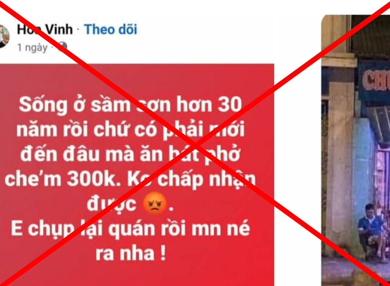 Nam thanh niên bịa chuyện chặt chém phở 300k ở Sầm Sơn và động cơ bất ngờ - Ảnh 1. Nam thanh niên bịa chuyện chặt chém phở 300k ở Sầm Sơn và động cơ bất ngờ - Ảnh 1.
