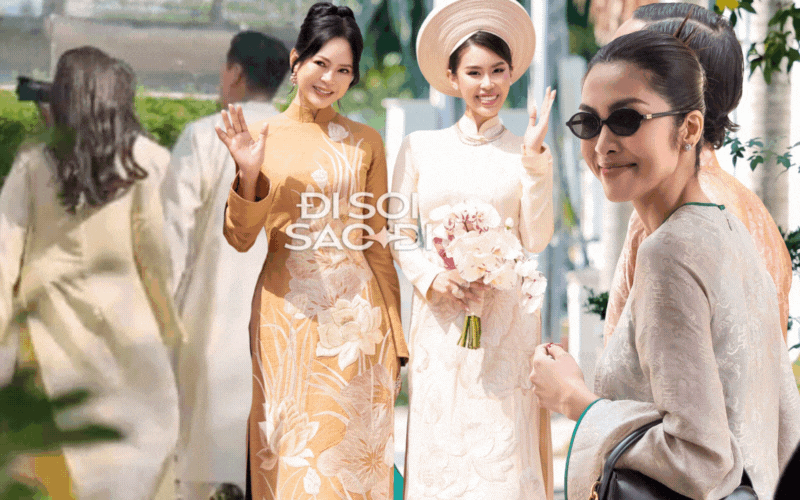 Tổ hợp áo dài hào môn: Hà Tăng, Linh Rin khác biệt nhà chồng; gia đình tỷ phú cài ẩn ý sau 1 chi tiết- Ảnh 1. Tổ hợp áo dài hào môn: Hà Tăng, Linh Rin khác biệt nhà chồng; gia đình tỷ phú cài ẩn ý sau 1 chi tiết- Ảnh 1.