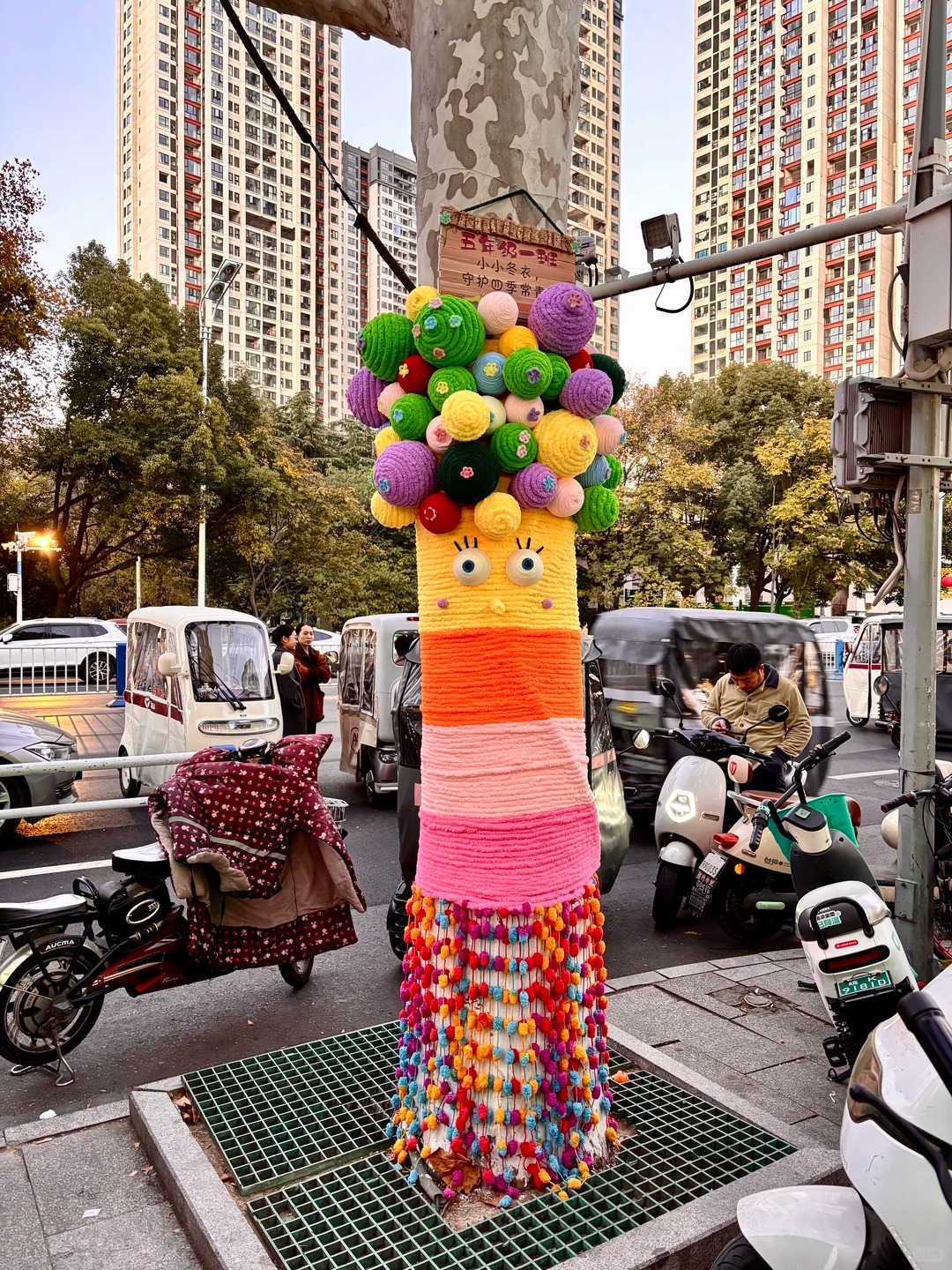 Cây cối trên đường phố đồng loạt mặc áo: Trào lưu "ôm cây" đang khiến dân tình phát sốt vì quá chữa lành!- Ảnh 25.