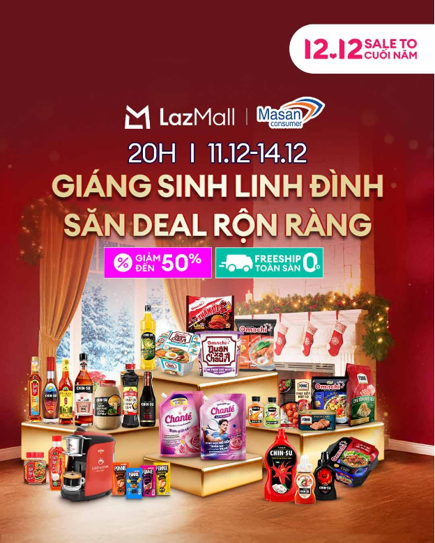 Đại tiệc D12 Lazada: Loạt thương hiệu lớn tung deal giảm sâu đến 50%, quà tặng khủng cho chị em săn cuối năm - Ảnh 4. Đại tiệc D12 Lazada: Loạt thương hiệu lớn tung deal giảm sâu đến 50%, quà tặng khủng cho chị em săn cuối năm - Ảnh 4.