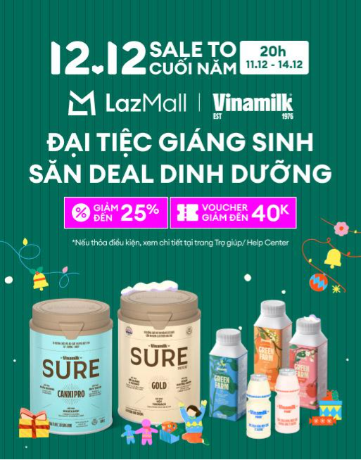 Đại tiệc D12 Lazada: Loạt thương hiệu lớn tung deal giảm sâu đến 50%, quà tặng khủng cho chị em săn cuối năm - Ảnh 5. Đại tiệc D12 Lazada: Loạt thương hiệu lớn tung deal giảm sâu đến 50%, quà tặng khủng cho chị em săn cuối năm - Ảnh 5.
