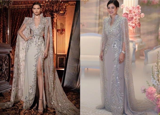 Đám cưới Tiên Nguyễn thành “thảm đỏ” thu nhỏ: Mẹ đẻ diện váy 600 triệu, mẹ chồng chọn thiết kế 