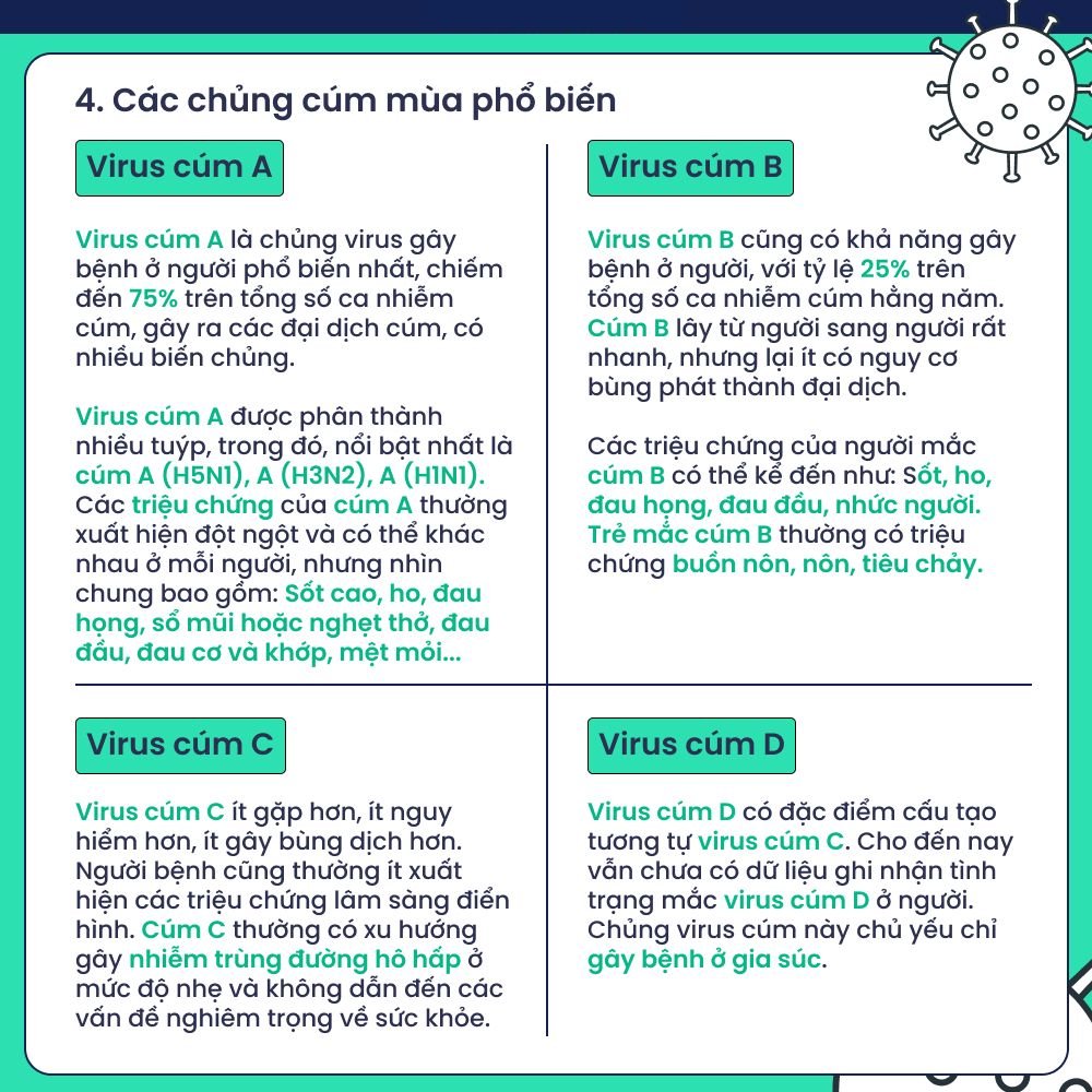 Cẩm nang về cúm mùa: Phòng bệnh ngay kẻo muộn! Nắm vững kiến thức về bệnh cúm để bảo vệ bản thân và gia đình! - Ảnh 5.