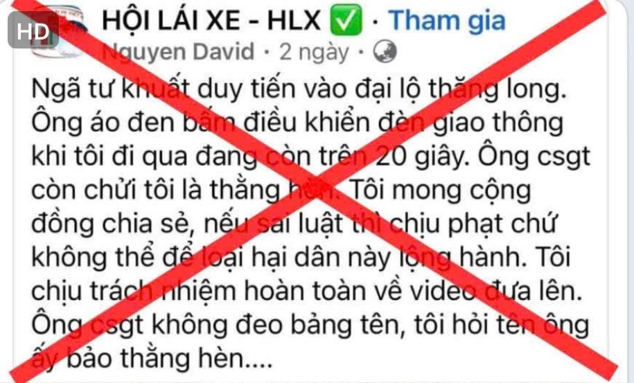 Công an TP Hà Nội khẳng định thông tin &quot;tự ý điều chỉnh đèn giao thông&quot; là tin giả - Ảnh 1.