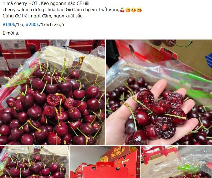 Cherry Chile giá sập sàn chỉ hơn 100.000 đồng/kg, dân tình đổ xô &quot;mua như trẩy hội&quot; - Ảnh 2.