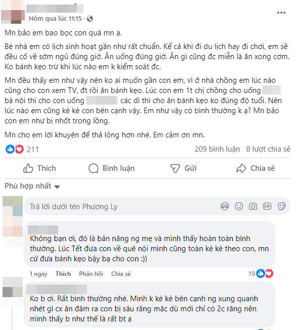 Mẹ bỉm rầu rĩ vì con bị họ hàng xa lánh, chê nuôi con kiểu &quot;nhốt trong lồng&quot;, dân mạng nghe chuyện bất bình thay! - Ảnh 1.