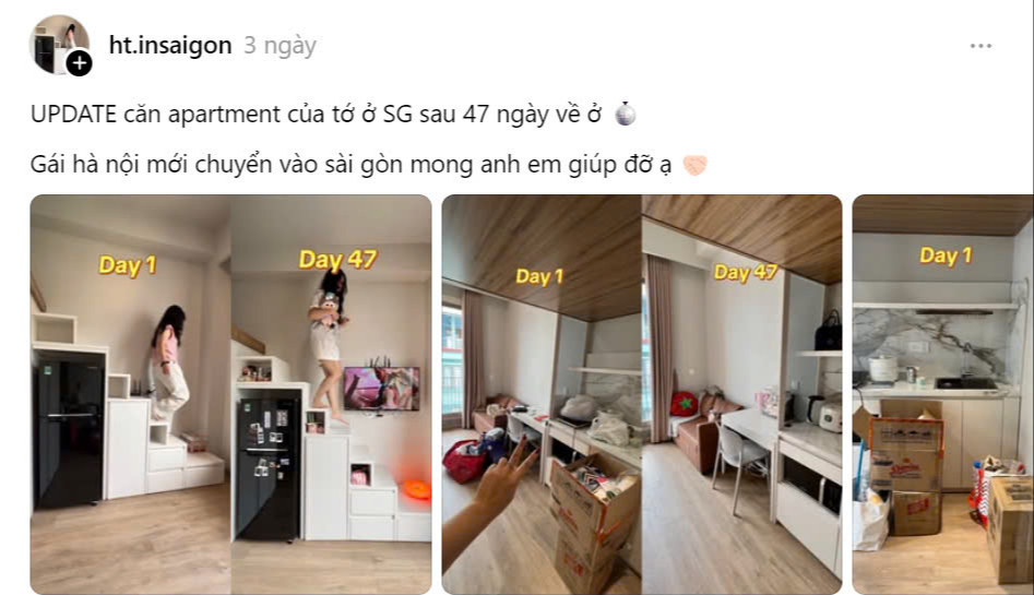 47 ngày làm mới căn hộ nhỏ, cô gái Hà Nội “nếm” trọn “bão like