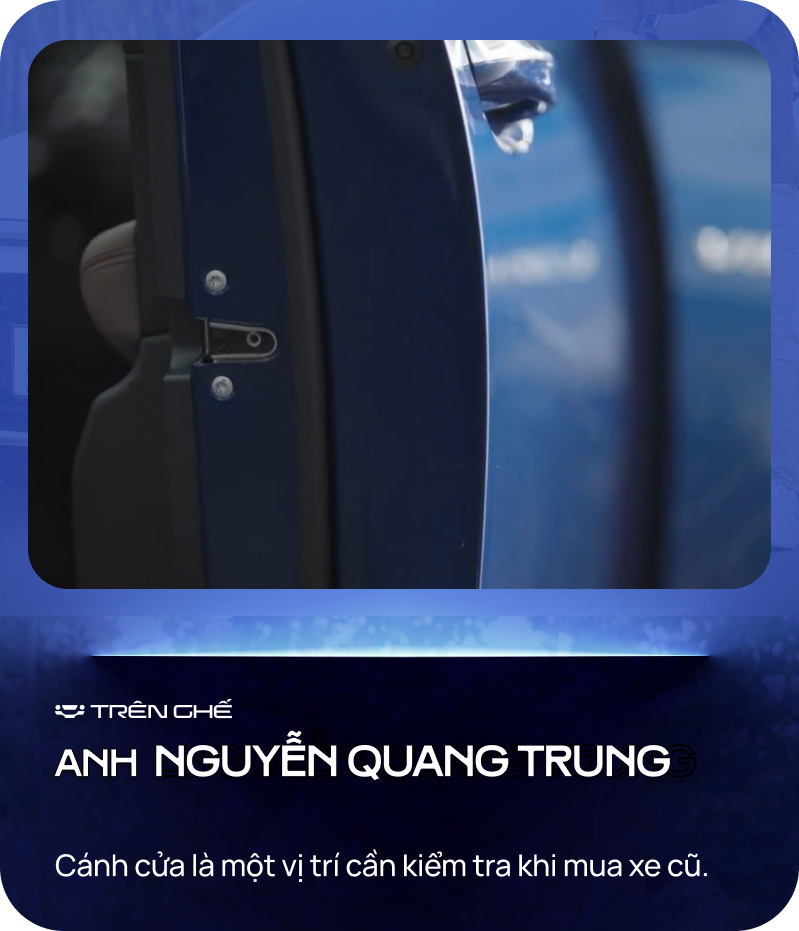 C&aacute;ch n&eacute; xe sang cũ đ&acirc;m đụng, ngập nước: Xem keo chỉ, l&oacute;t s&agrave;n v&agrave; những điểm do ch&iacute;nh d&acirc;n s&agrave;nh xe chỉ điểm- Ảnh 4.