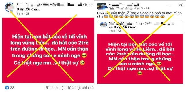 Vĩnh Long lại lan tràn thông tin thất thiệt về bắt cóc trẻ em - Ảnh 1.