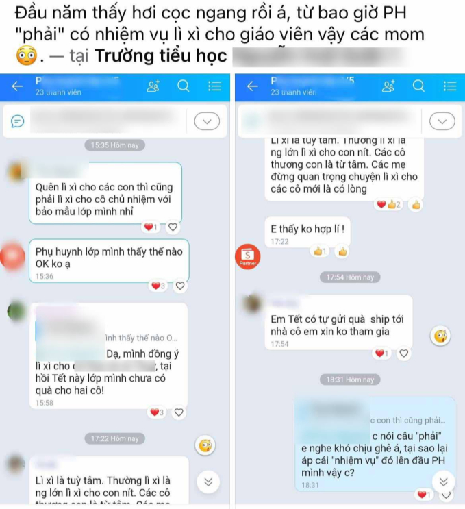 Phụ huynh TP.HCM đăng ảnh tin nhắn riêng tư, công khai cả tên trường: Hàng loạt người khuyên &quot;để cho thầy cô yên!&quot; - Ảnh 1.