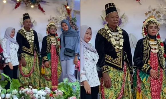 Đ&aacute;m cưới "&ocirc;ng ch&aacute;u" g&acirc;y sốc: Cụ &ocirc;ng 75 tuổi linh đ&igrave;nh rước c&ocirc; d&acirc;u mới tr&ograve;n 15 về dinh, phản ứng của hai b&ecirc;n gia đ&igrave;nh c&agrave;ng bất ngờ - Ảnh 1.