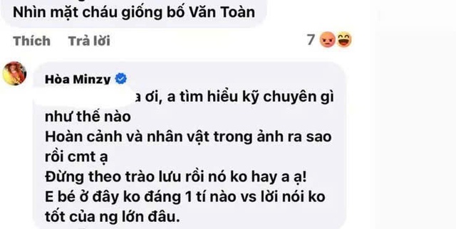 Hòa Minzy phản ứng gắt trước thông tin liên quan tới Văn Toàn - Ảnh 2.