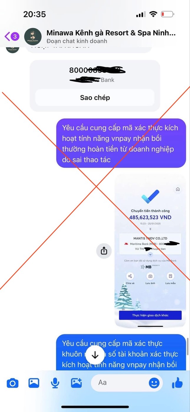 Ninh Bình lên tiếng vụ du khách bị lừa 1 tỷ đồng khi đặt phòng qua fanpage có &quot;tích xanh&quot; - Ảnh 2.