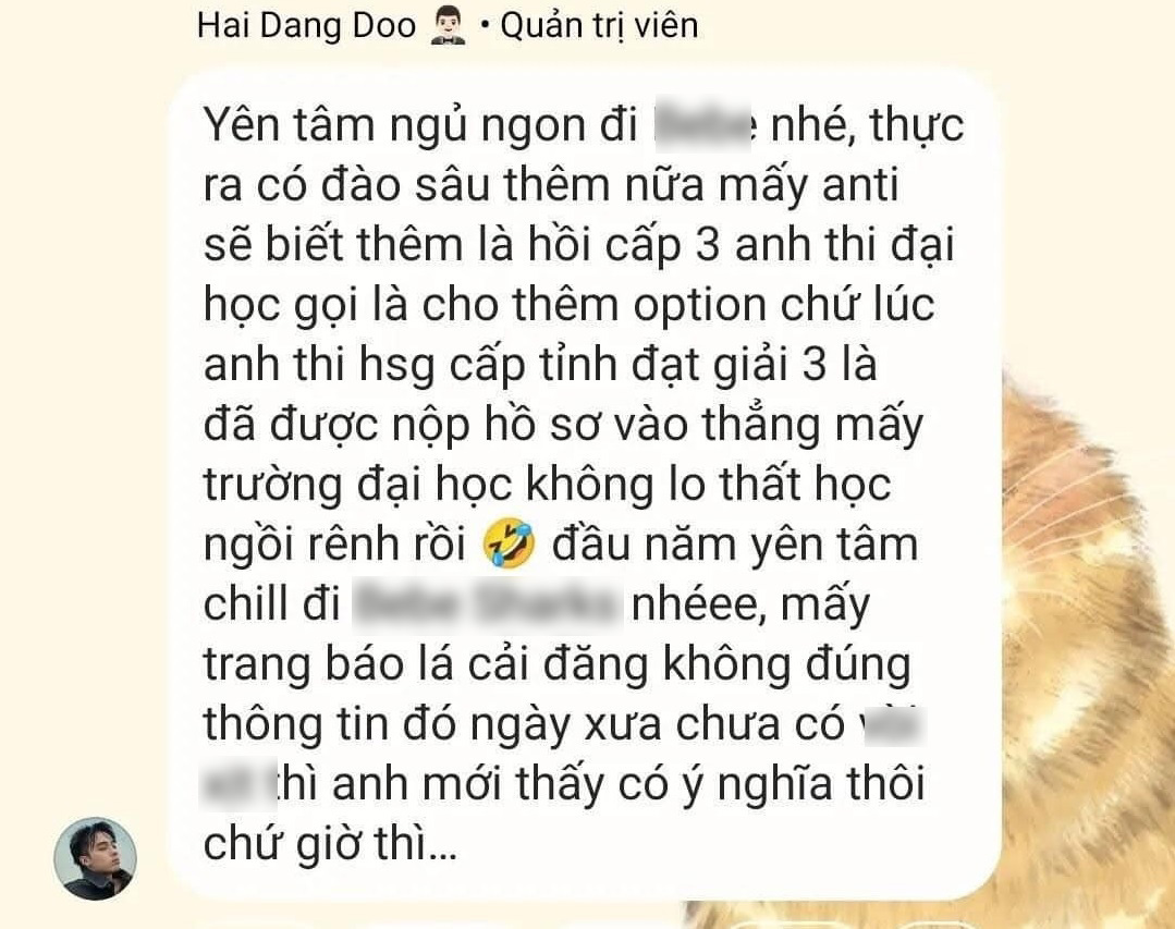 Vừa bị nghi lộ bảng điểm thấp chấn động, &quot;Anh trai&quot; Hải Đăng Doo liền &quot;flex&quot; thành tích giải 3 học sinh giỏi cấp tỉnh - Ảnh 1.