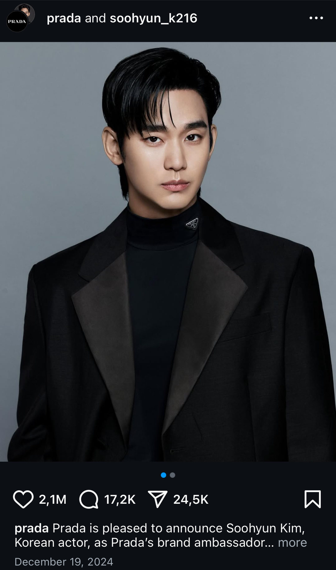 Kim Soo Hyun và Prada: Ai &quot;ám&quot; ai?- Ảnh 1.