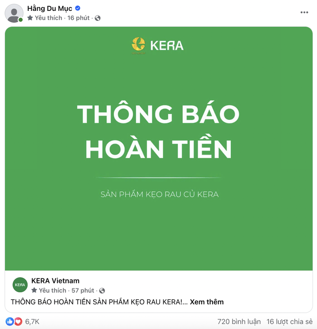 Kẹo rau KERA truy soát 100.000 hộp kẹo, hoàn tiền- Ảnh 4.