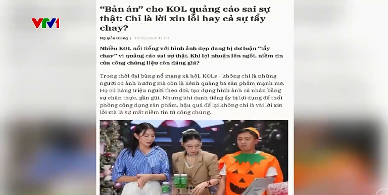 Drama mẹ Bắp, Phạm Thoại và lùm xùm “bộ ba” Chị Em Rọt xuất hiện trên bản tin thời sự VTV - Ảnh 2.