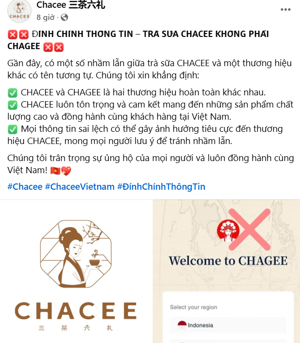 Một thương hiệu trà sữa Trung Quốc bị công kích vì nhầm với Chagee- Ảnh 1.