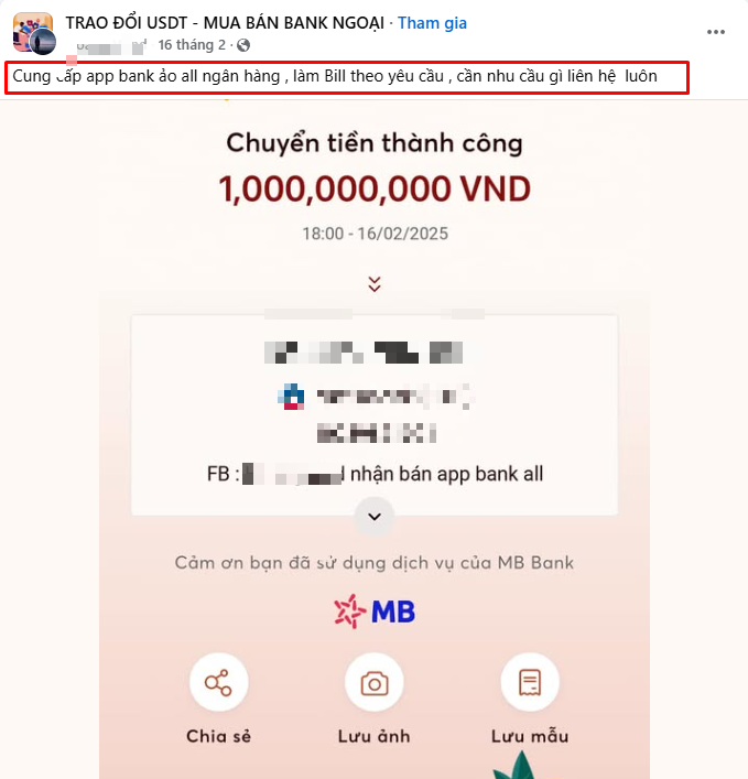 &quot;App ngân hàng ảo&quot; - hình thức lừa đảo mới nguy hiểm hơn &quot;fake bill&quot;, người dân cần lưu ý điểm này - Ảnh 1.