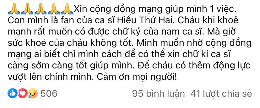 HIEUTHUHAI có hành động cực tinh tế dành cho fan nhí nằm trên giường bệnh và 1 điều tuyệt vời đã đến!- Ảnh 2.