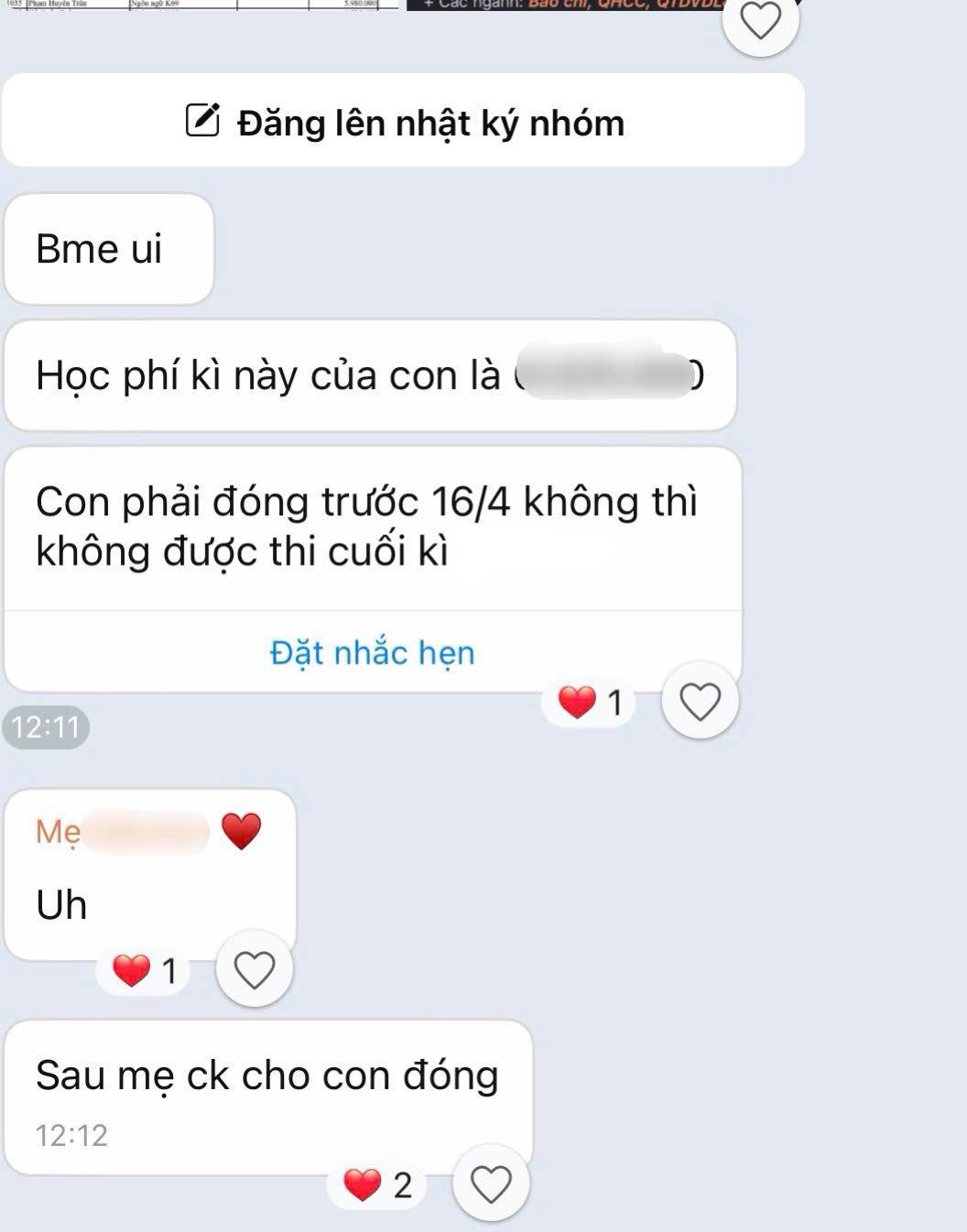 Một dòng tin nhắn ngắn ngủi nhưng khiến hàng nghìn người cay mắt - Ảnh 1.
