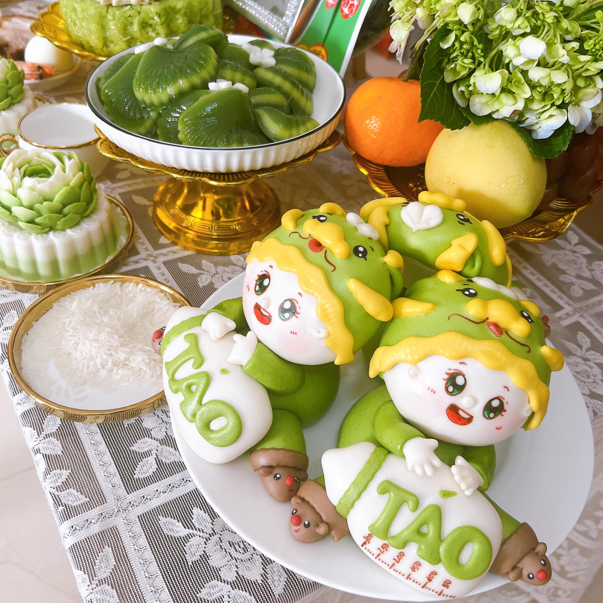 Tự tay decor tiệc đầy tháng xanh lá cho con trai, mẹ bỉm nhận về hơn 1 triệu lượt like, thi nhau hỏi cách làm - Ảnh 8. Tự tay decor tiệc đầy tháng xanh lá cho con trai, mẹ bỉm nhận về hơn 1 triệu lượt like, thi nhau hỏi cách làm - Ảnh 8.