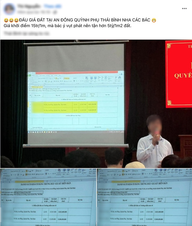 Người đàn ông trả giá hơn 5 tỷ đồng/m2 đất ở Thái Bình: Thông tin bất ngờ về người trả giá- Ảnh 1. Người đàn ông trả giá hơn 5 tỷ đồng/m2 đất ở Thái Bình: Thông tin bất ngờ về người trả giá- Ảnh 1.