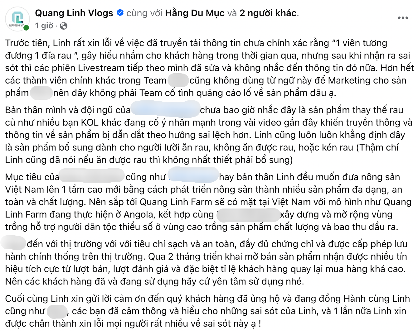 Quang Linh Vlogs bất ngờ bị 