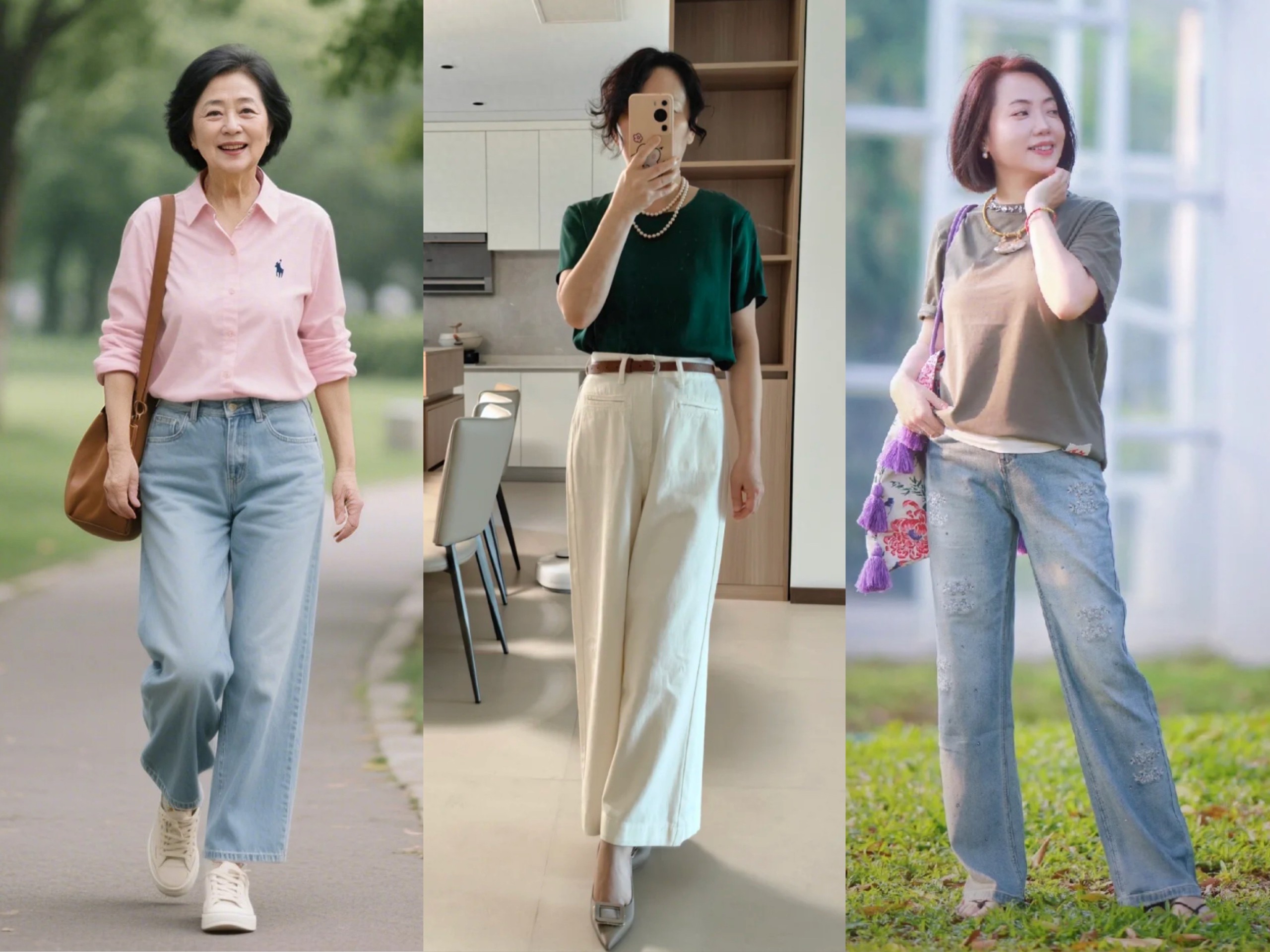 Tuổi 50 mặc quần ống rộng thế nào cho đẹp? Nhớ ngay "4 nên - 4 không" này! - Ảnh 1. Tuổi 50 mặc quần ống rộng thế nào cho đẹp? Nhớ ngay "4 nên - 4 không" này! - Ảnh 1.