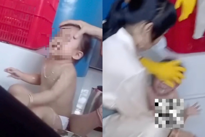 Vụ nghi bảo mẫu cưỡng &eacute;p trẻ ăn ở Bến Tre: Chủ cơ sở mầm non tường tr&igrave;nh l&yacute; do "nhồi" thức ăn - Ảnh 1.