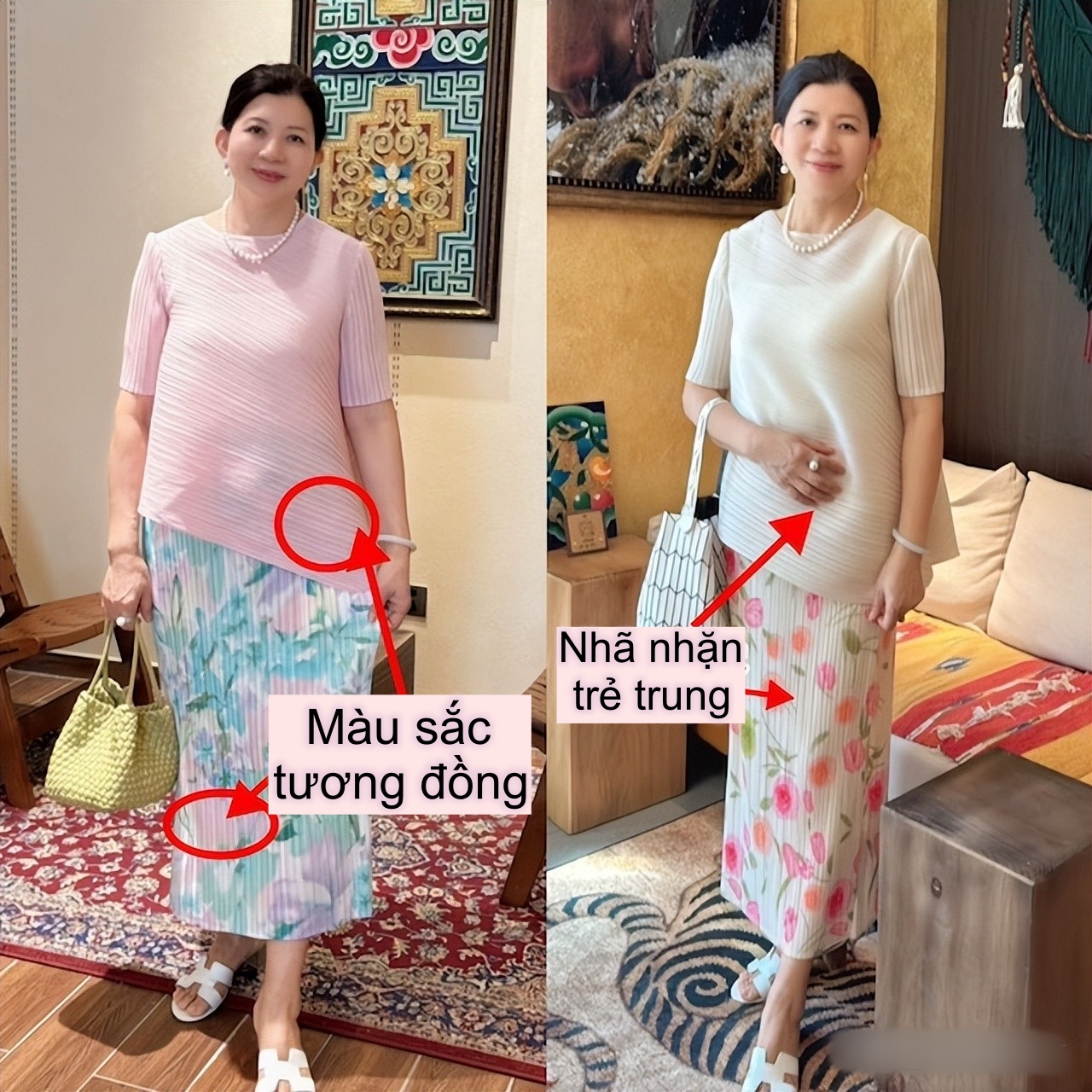 Sau 50 tuổi, đừng mặc màu đất nữa, 3 gam màu này mới thực sự "nâng cấp" khí chất! - Ảnh 11. Sau 50 tuổi, đừng mặc màu đất nữa, 3 gam màu này mới thực sự "nâng cấp" khí chất! - Ảnh 11.