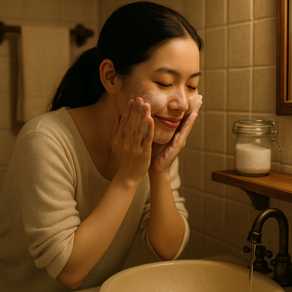 Bí quyết rửa mặt bằng muối tinh mẹ tôi truyền lại, giúp da sạch mịn mà chẳng tốn kém - Ảnh 1. Bí quyết rửa mặt bằng muối tinh mẹ tôi truyền lại, giúp da sạch mịn mà chẳng tốn kém - Ảnh 1.