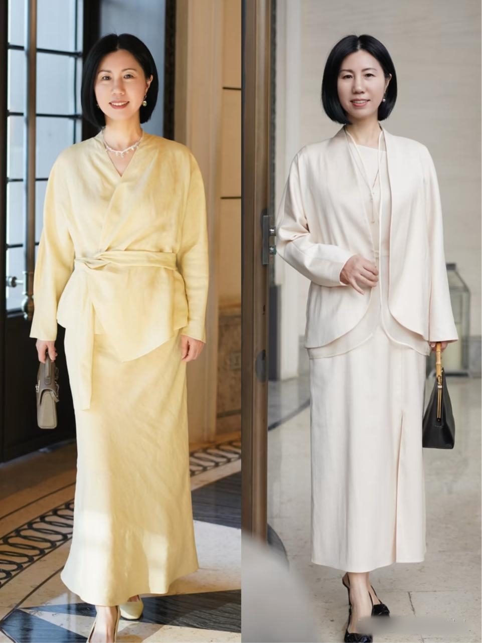 Phụ nữ tuổi 50+ đừng mặc bừa nữa! Hãy thử quần ống rộng và váy dài qua gối để tái tạo vẻ đẹp thanh lịch - Ảnh 11. Phụ nữ tuổi 50+ đừng mặc bừa nữa! Hãy thử quần ống rộng và váy dài qua gối để tái tạo vẻ đẹp thanh lịch - Ảnh 11.
