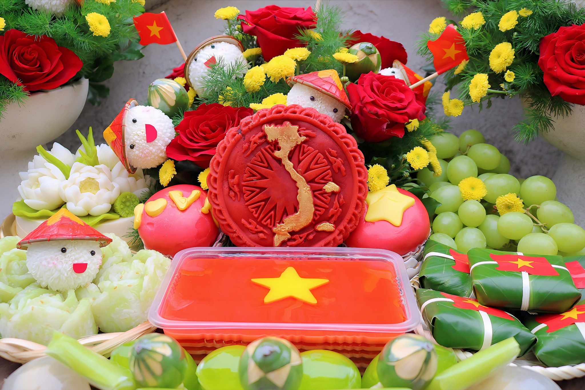 Mâm lễ tháng Tư đầy "màu sắc Tổ quốc" của mẹ đảm Hà Nội hút trọn lời khen cư dân mạng - Ảnh 1. Mâm lễ tháng Tư đầy "màu sắc Tổ quốc" của mẹ đảm Hà Nội hút trọn lời khen cư dân mạng - Ảnh 1.