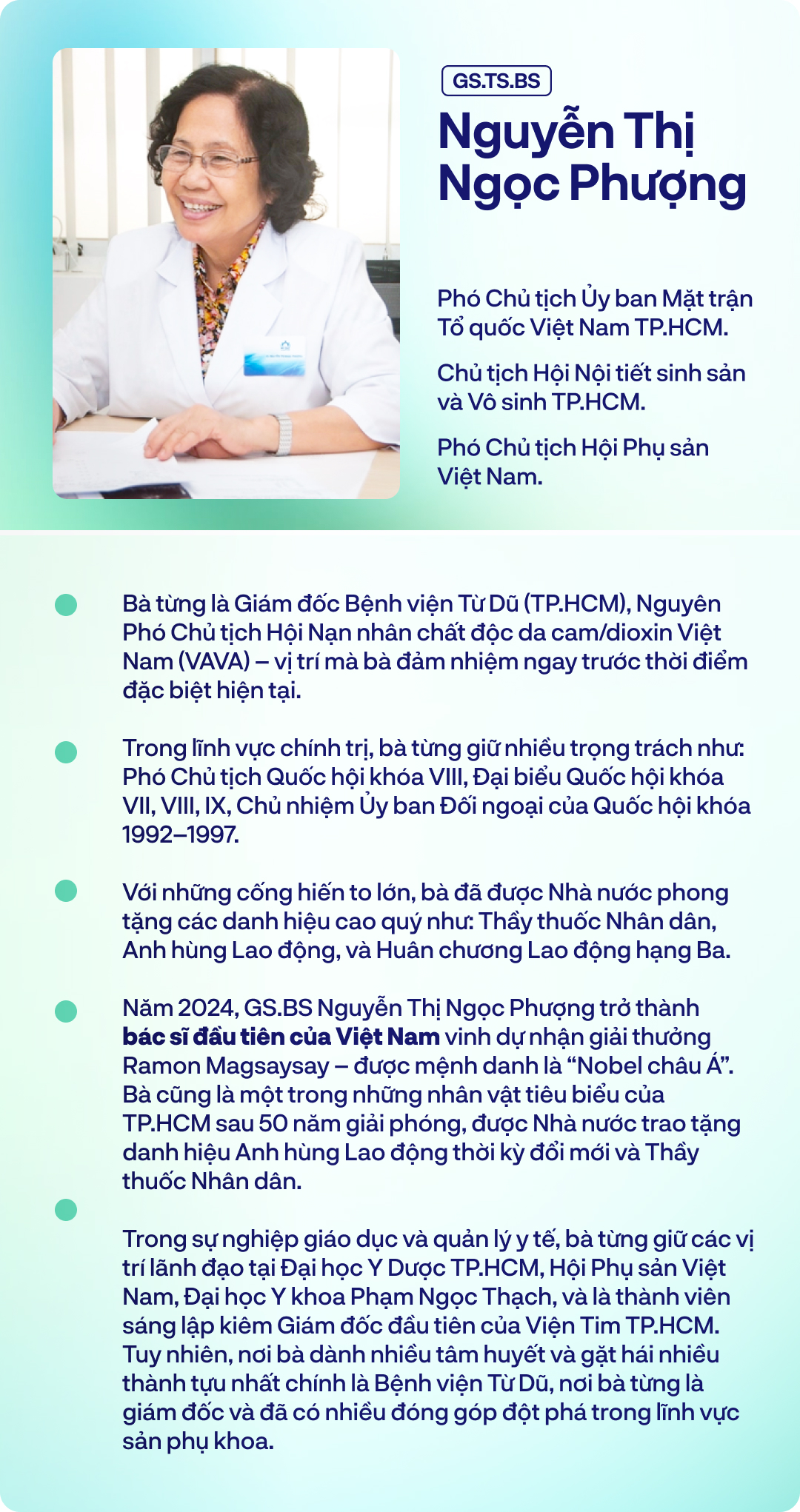 GS.BS Nguyễn Thị Ngọc Phượng: Người phụ nữ 2 lần từ chối sang Pháp để ở lại chữa lành vết thương chiến tranh và mở lối cho IVF Việt Nam - Ảnh 2.
