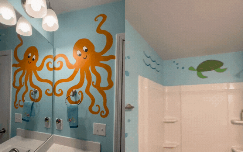 Thay vì decor tủ đựng túi hiệu, hội bỉm sữa chuyển qua decor phòng tắm cho con: Thay vì decor tủ đựng túi hiệu, hội bỉm sữa chuyển qua decor phòng tắm cho con: