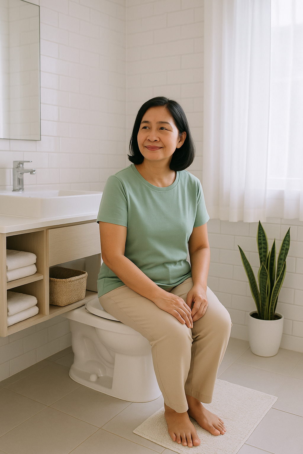 Tôi thay 3 món trong phòng tắm ở tuổi 50 – và sống nhàn tênh mỗi ngày, không còn sợ dọn dẹp - Ảnh 4. Tôi thay 3 món trong phòng tắm ở tuổi 50 – và sống nhàn tênh mỗi ngày, không còn sợ dọn dẹp - Ảnh 4.