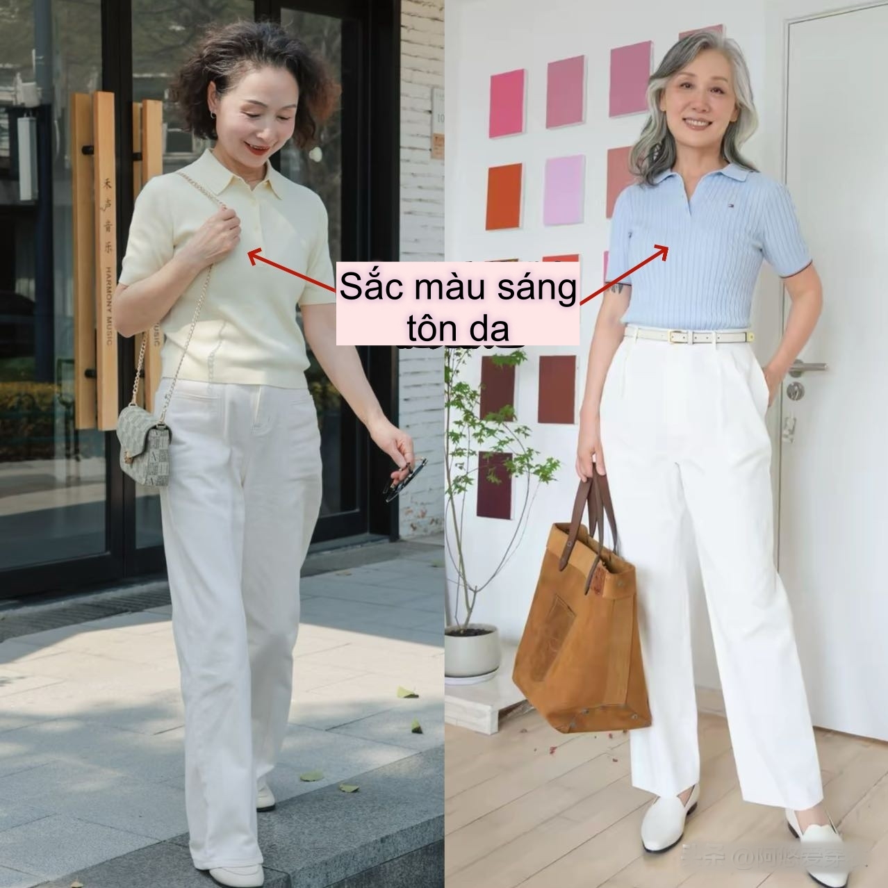 Hứa với tôi nhé, phụ nữ trung niên hãy tránh xa 4 kiểu áo này và thay bằng sơ mi và áo Polo - Ảnh 9. Hứa với tôi nhé, phụ nữ trung niên hãy tránh xa 4 kiểu áo này và thay bằng sơ mi và áo Polo - Ảnh 9.