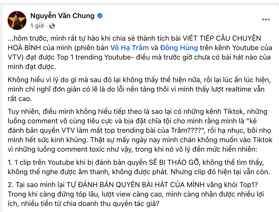 Cha đẻ ca khúc 4 tỷ view hot nhất dịp 30/4 bức xúc khi bị hạ nhục, bôi nhọ- Ảnh 1. Cha đẻ ca khúc 4 tỷ view hot nhất dịp 30/4 bức xúc khi bị hạ nhục, bôi nhọ- Ảnh 1.