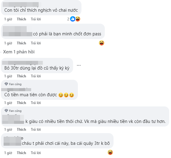 Bộ đồ chơi 80 triệu khiến hội bỉm sữa trên mạng "khẩu chiến": Không hiểu sao lại chi số tiền lớn thế chỉ để mua thú vui cho con? - Ảnh 3. Bộ đồ chơi 80 triệu khiến hội bỉm sữa trên mạng "khẩu chiến": Không hiểu sao lại chi số tiền lớn thế chỉ để mua thú vui cho con? - Ảnh 3.