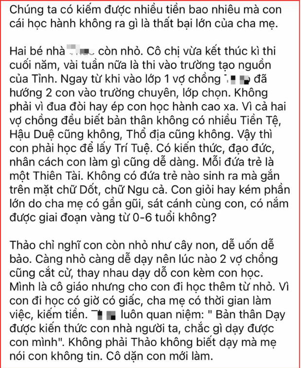 Cô giáo ở Bình Dương chia sẻ loạt bí kíp dạy con giỏi giang: 1 chi tiết khiến nhiều người hốt hoảng, vội vàng can ngăn!- Ảnh 1. Cô giáo ở Bình Dương chia sẻ loạt bí kíp dạy con giỏi giang: 1 chi tiết khiến nhiều người hốt hoảng, vội vàng can ngăn!- Ảnh 1.