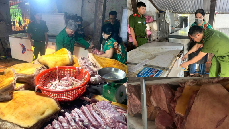 Tiêu hủy gần 800kg thịt heo ôi thiu, nhiễm dịch tả lợn châu Phi - Ảnh 1. Tiêu hủy gần 800kg thịt heo ôi thiu, nhiễm dịch tả lợn châu Phi - Ảnh 1.