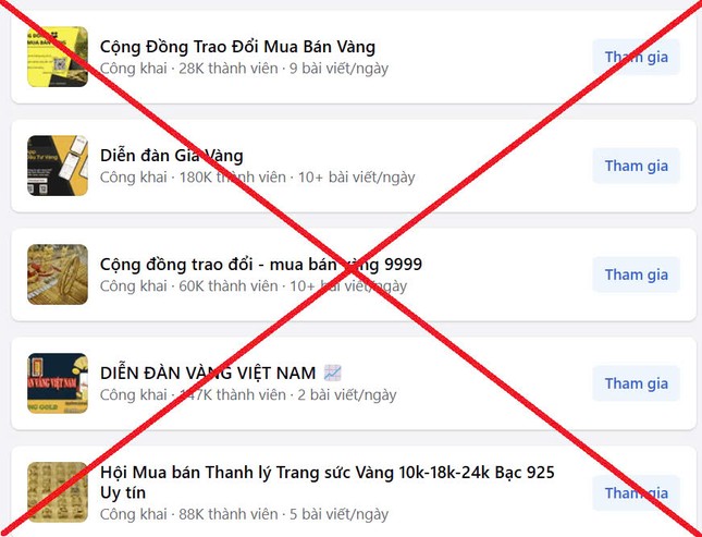 Cảnh báo lừa đảo giao dịch mua bán vàng trên mạng xã hội - Ảnh 1. Cảnh báo lừa đảo giao dịch mua bán vàng trên mạng xã hội - Ảnh 1.